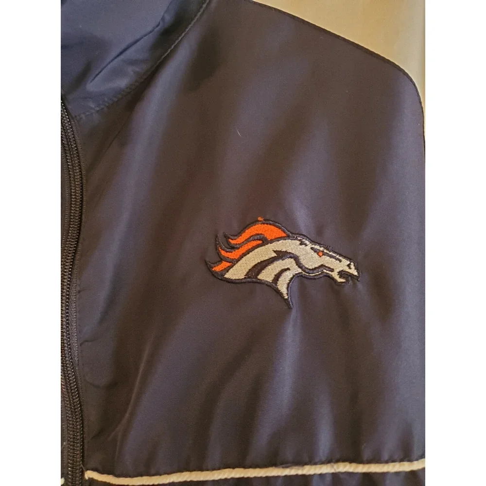 Sports Illustrated NFL Official Denver Broncos Windbreaker Mens Jacket Large‎